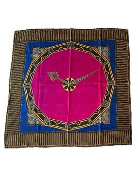 Must de Cartier Paris Vintage Silk Scarf with Original Box
